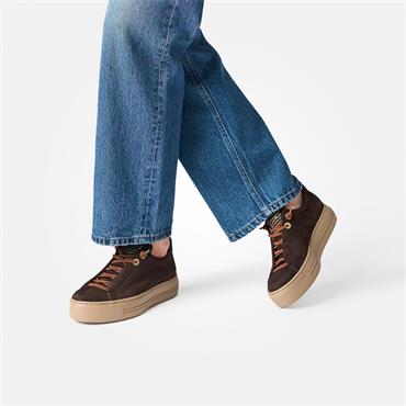 Paul Green Super Soft Platform Trainer - Chocolate